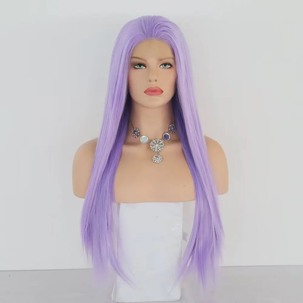 Long Purple Wig