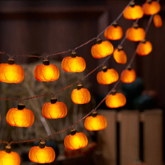 LED Pumpkin Light String