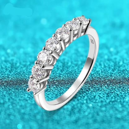 3mm Moissanite Silver Ring