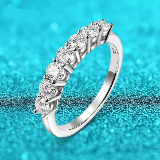 3mm Moissanite Silver Ring