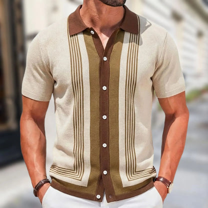 Casual Knit Polo Shirt