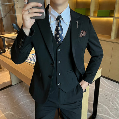 Three-Piece Casual Wedding Business Suit