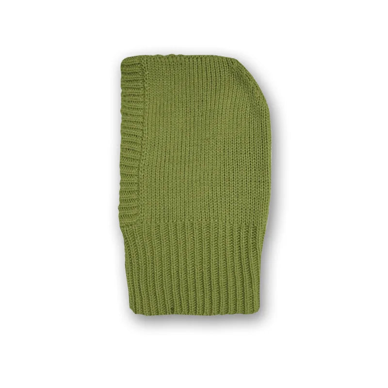Wool Blend Hooded Scarf Beanie
