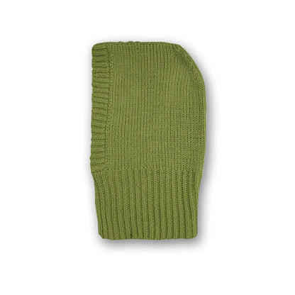 Wool Blend Hooded Scarf Beanie
