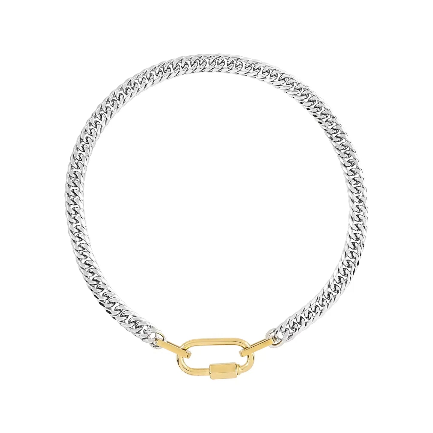 Two-Tone Cuban Necklace