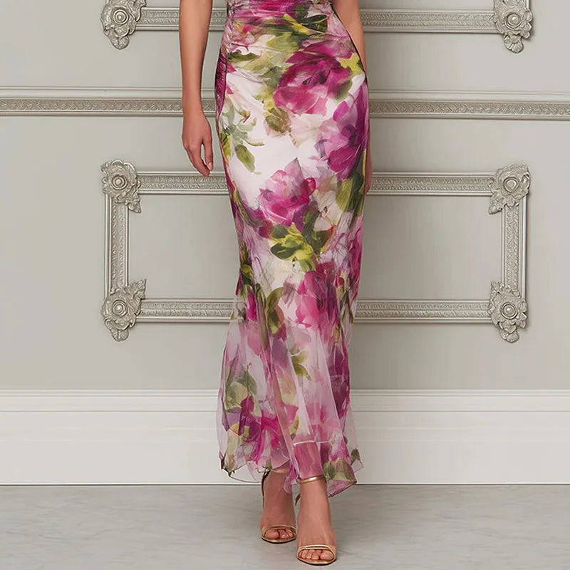 Fishtail Hem Evening Gown