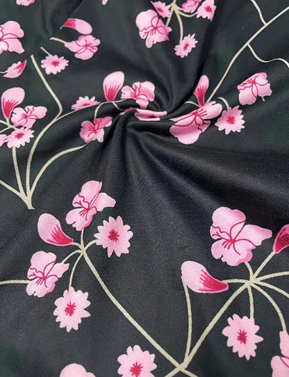 Floral Print Basic Leggings