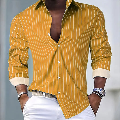 Striped Office Dress Shirt