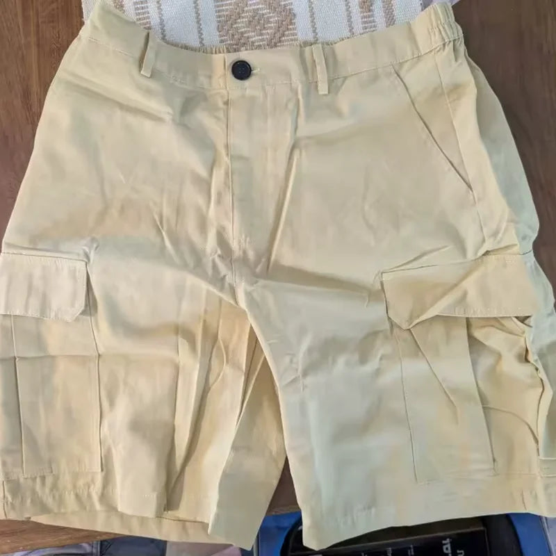 Wear-Resistant Multi-Pocket Cargo Shorts