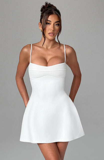 Sweetheart Spaghetti-Strap Mini Dress