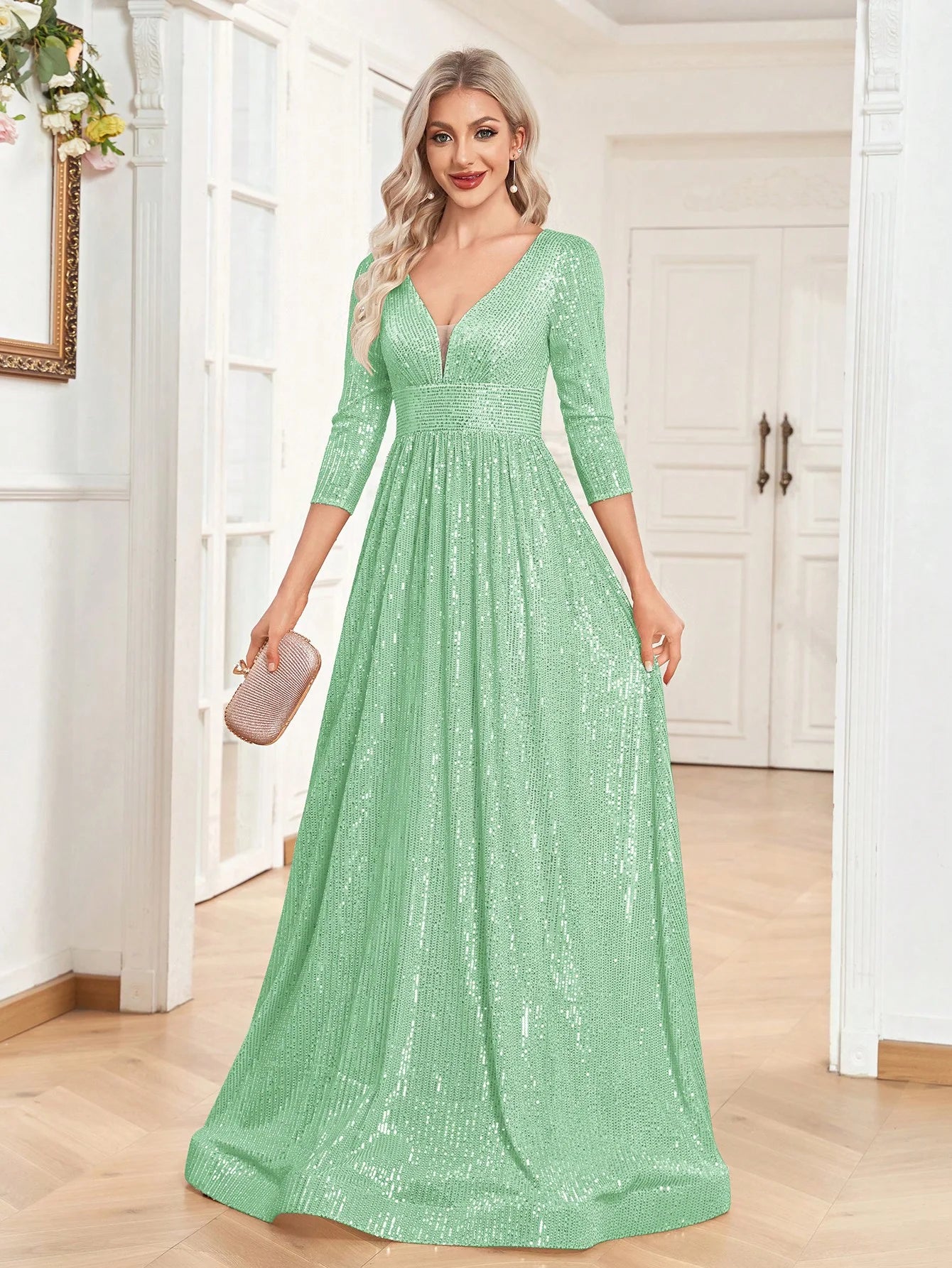 Sequin Evening Gown