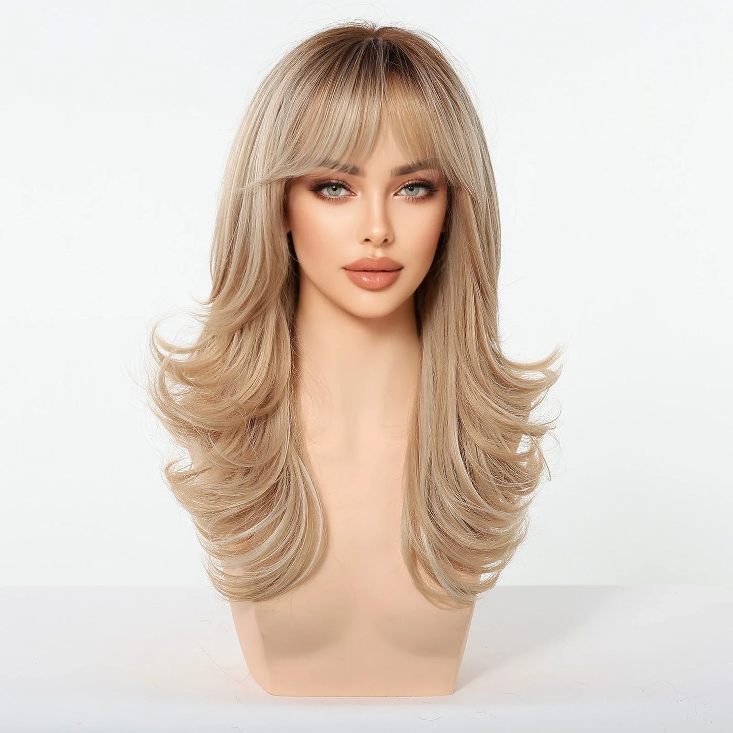 Ombre Wavy Blonde Wig