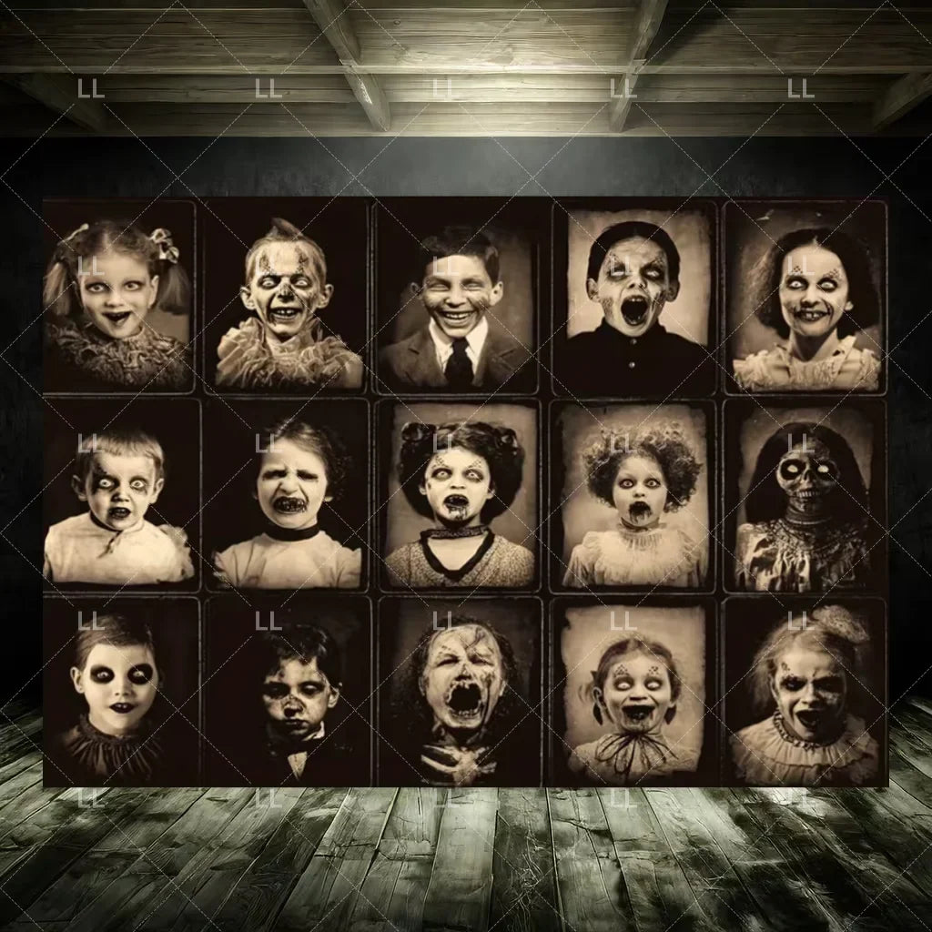 Zombie Explosion Halloween Photography Backdrop