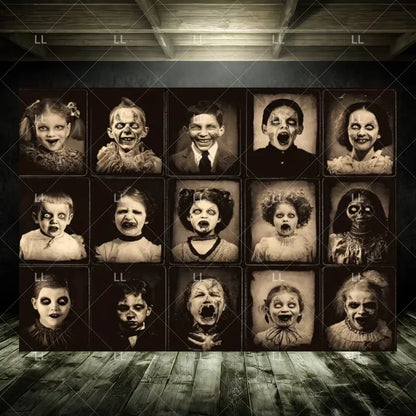 Zombie Explosion Halloween Photography Backdrop