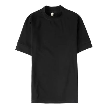 Korean Slim Half High-Neck T-Shirt