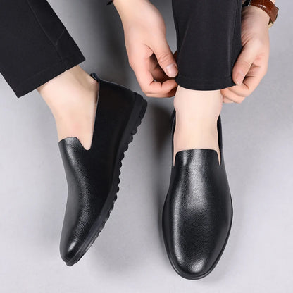 Leather Slip On Shoes