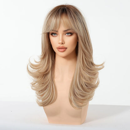 Ombre Wavy Blonde Wig