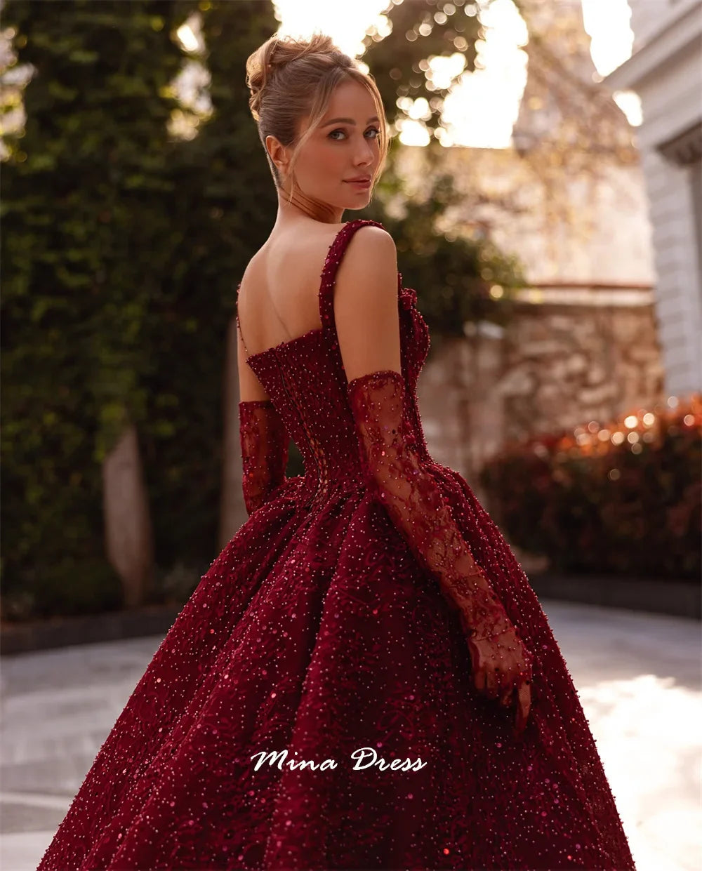 Luxurious Beaded Evening Gown