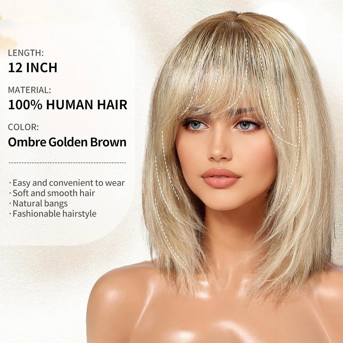 Short Straight Bob Wig