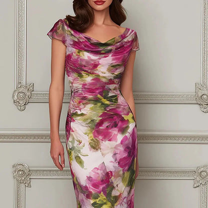 Fishtail Hem Evening Gown