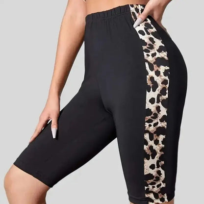 Leopard Print Sports Shorts