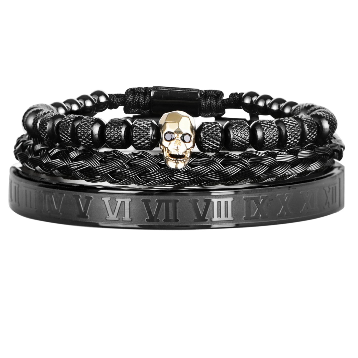 Trendy Skeleton Bead Bracelet