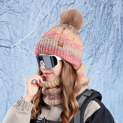 Knit Hat and Scarf Set