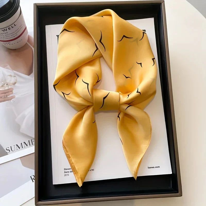 Luxury Silk Feel Square Scarf