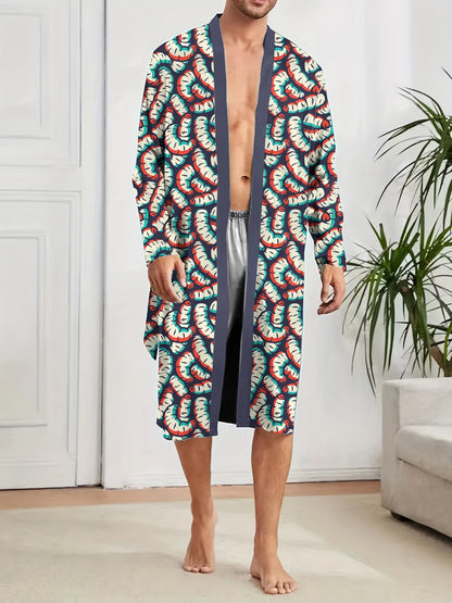 Breathable Print Long Nightgown