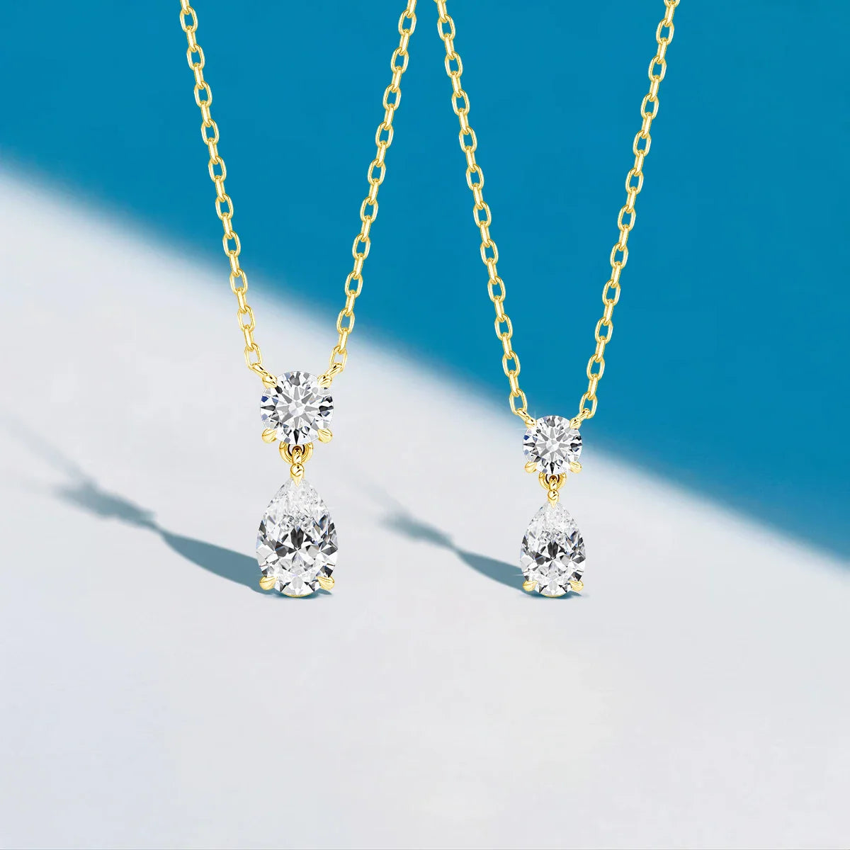 Pear Moissanite Pendant