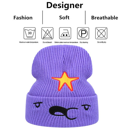 Purple Knit Beanie