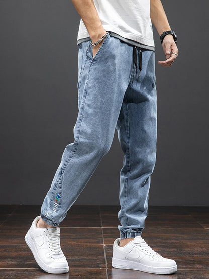 Baggy Denim Cargo Jogger Jeans