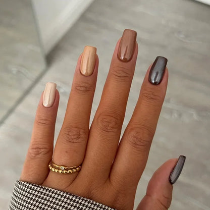 Green Leopard Press On Nails
