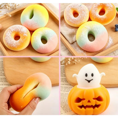 Pumpkin Doughnut Squishy Fidget Toy