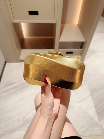 High-End Square Box Evening Clutch