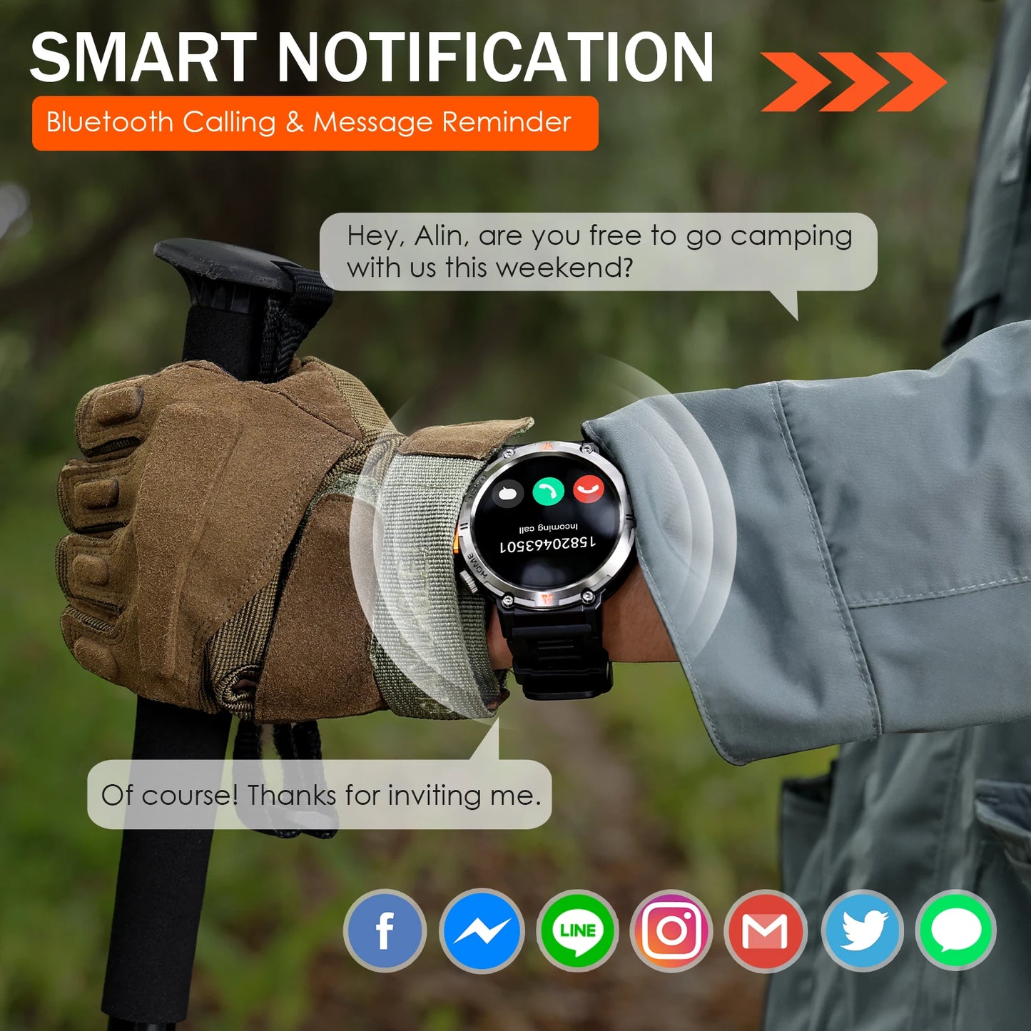 Military Sport Smartwatch