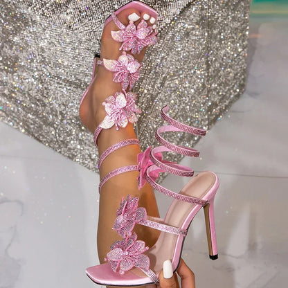 Ankle Strap Thin Heel Sandals