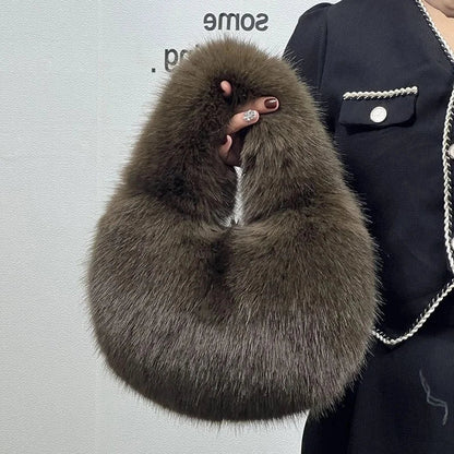 Plush Faux Fur Tote