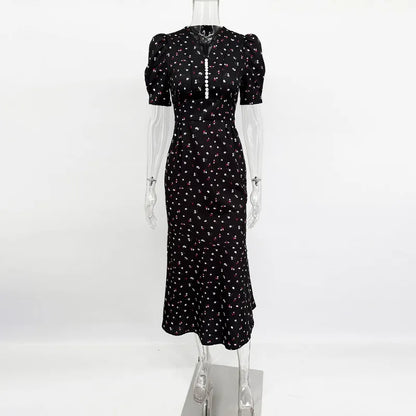 Tuularose Elegant Printed Long Dress