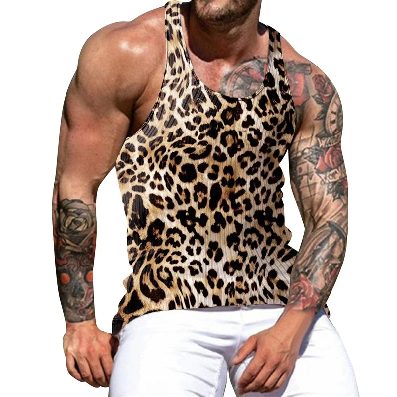Bodybuilding Singlet Print Vest