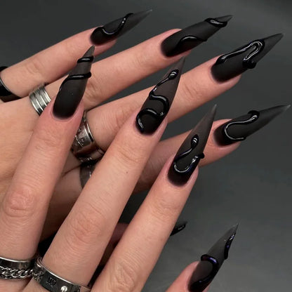 Gothic Y2K Press On Nails
