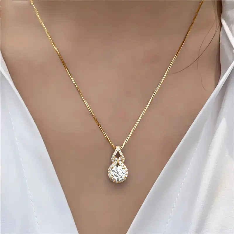 Moissanite Pendant Necklace