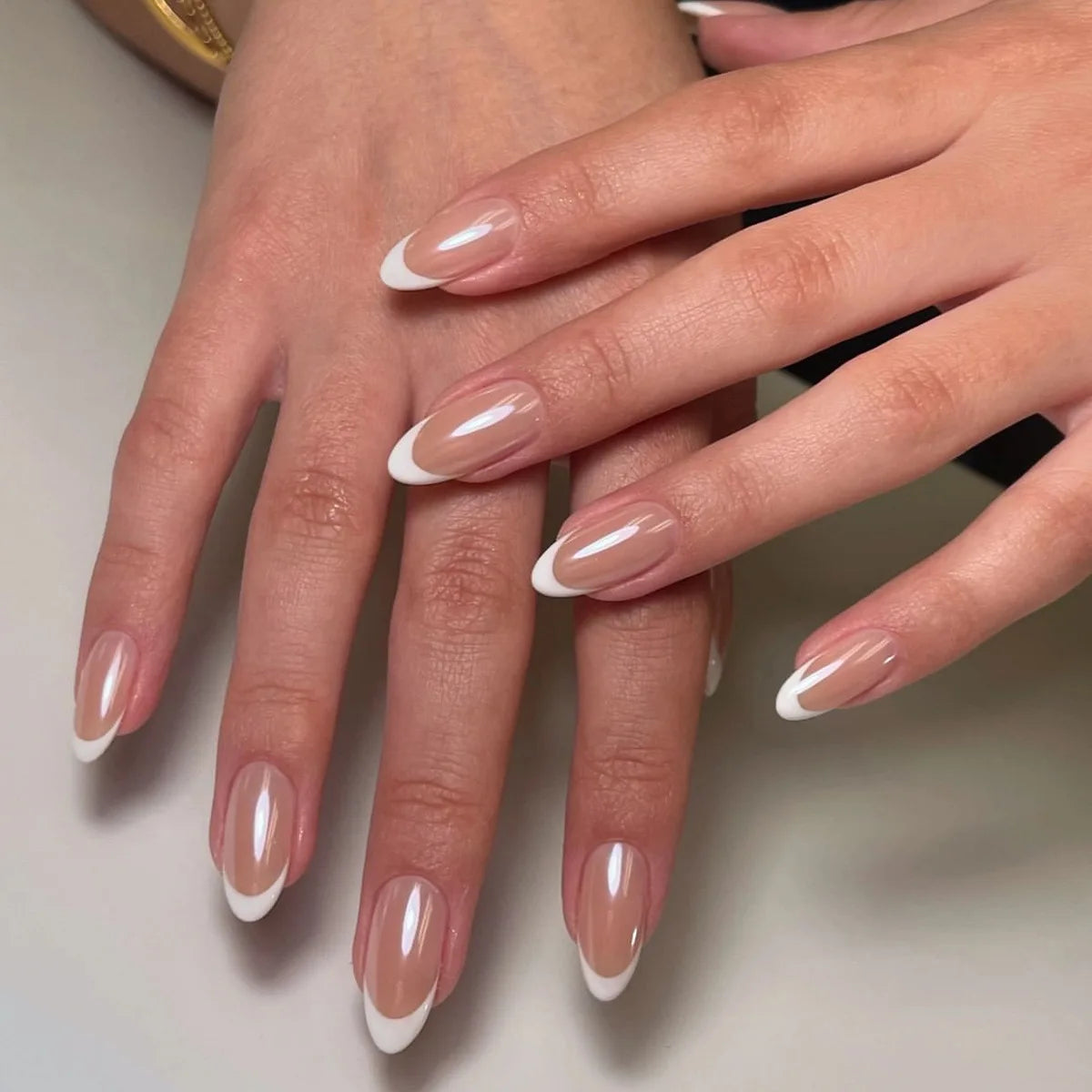 Wine Red Almond Press On Nails