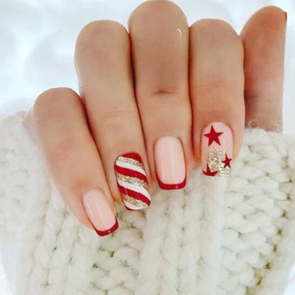 Glitter Coffin Press On Nails