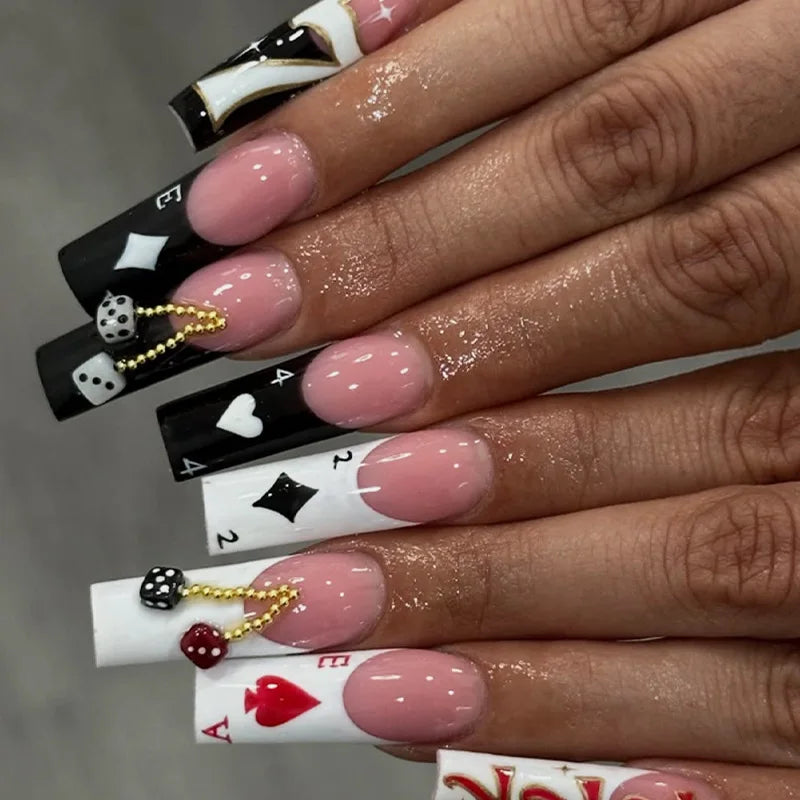 Glossy French Press On Nails