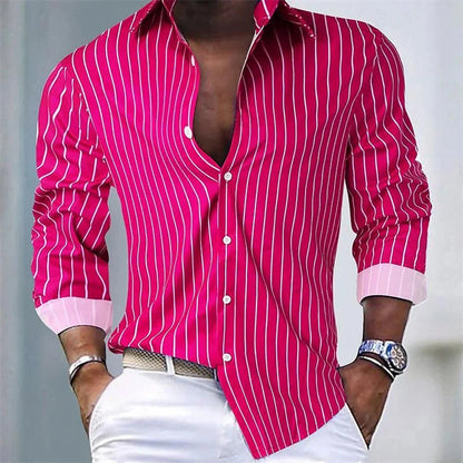 Striped Office Dress Shirt