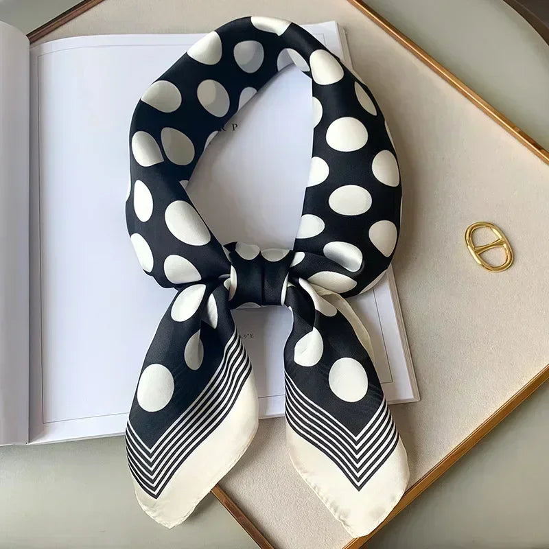 Luxury Print Silk Square Scarf