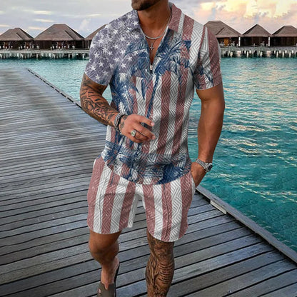 3D Print Polo Zip Tracksuit Set