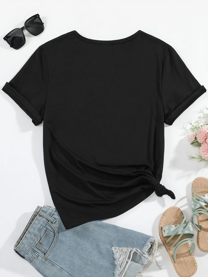 Shut Up Print T-Shirt
