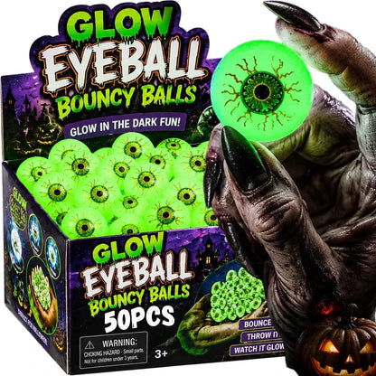 Glow-in-the-Dark Eyeball Bouncy Balls